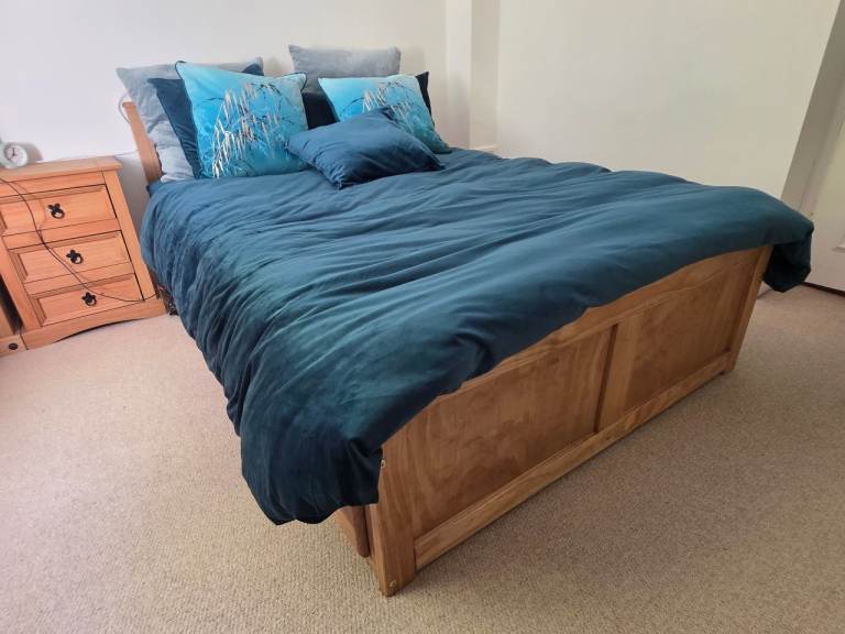 ClassicLiving Mission Solid Wooden Larksville Storage Bed Frame – Practically New