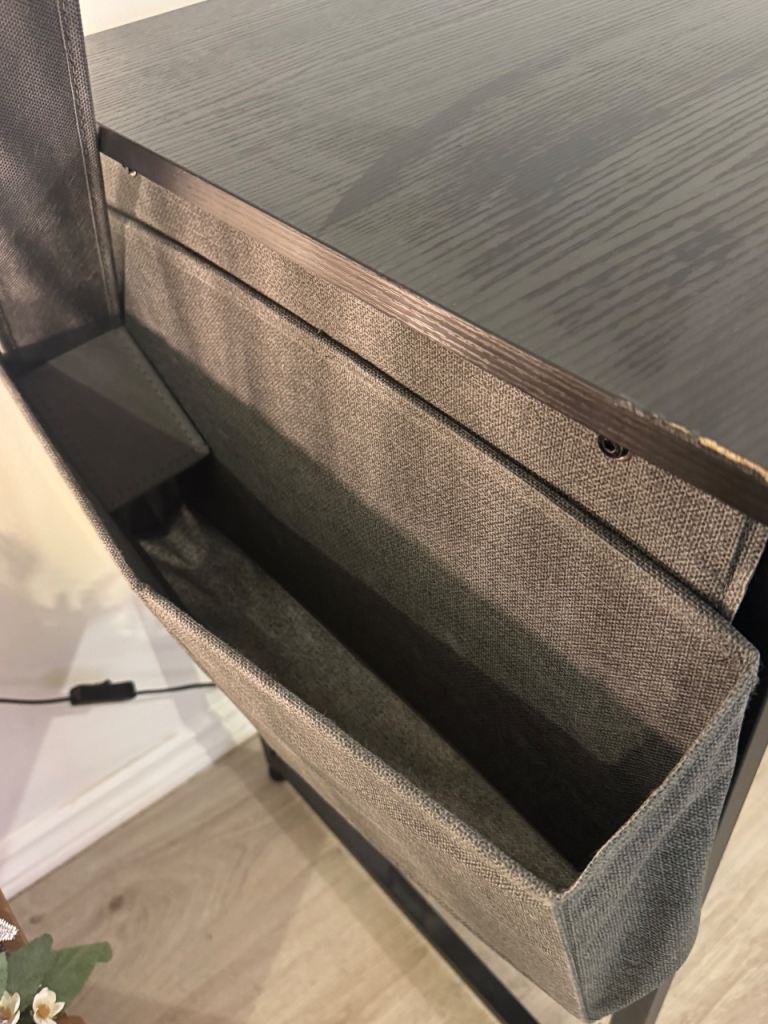 Black Wooden and Metal Computer Desk