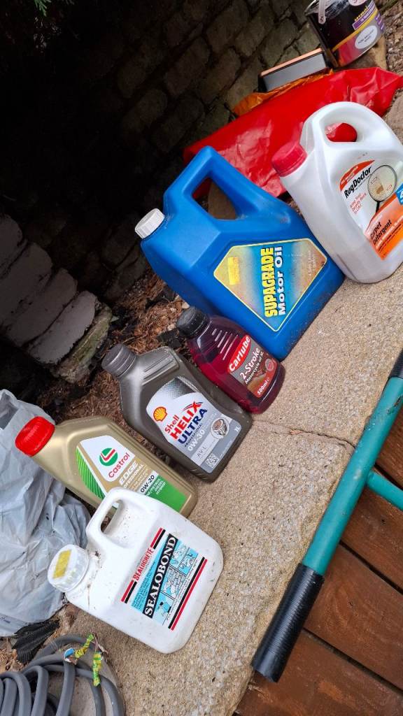 Various car oil etc