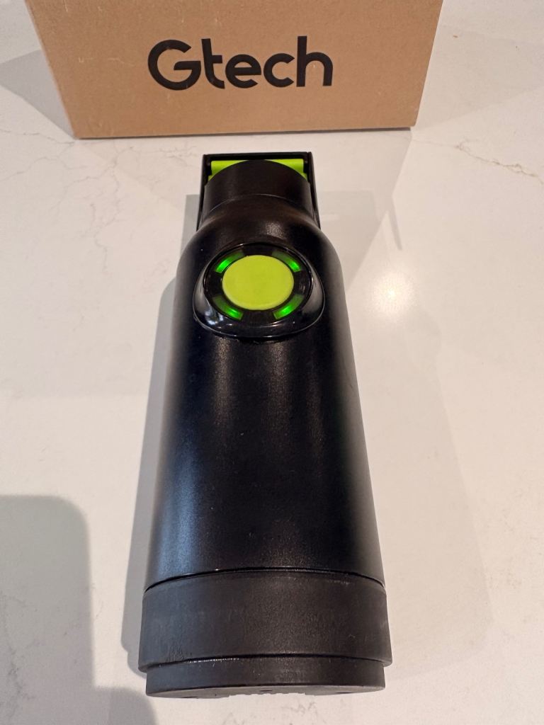 Gtech Cordless Lawnmower Battery, standard and never used fast charger
