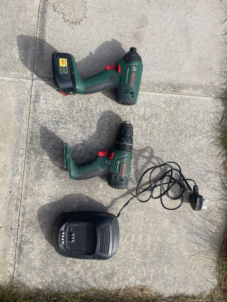 Bosh impact and driver set with charger & box 