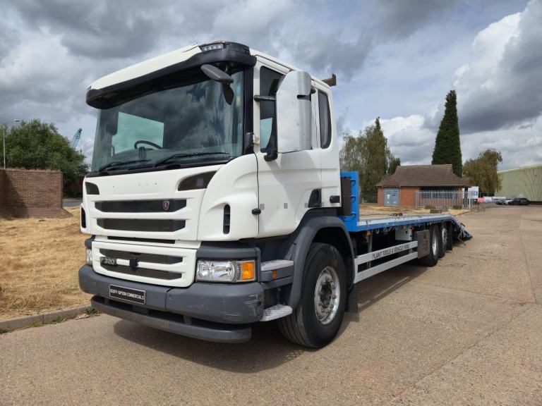 SCANIA P320 2017 (17) EURO 6, DAY CAB, 6X2 BEAVERTAIL, 9 MTR ANODOVER BODY