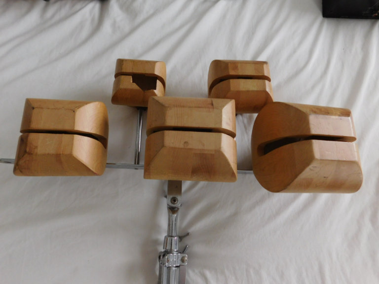 LUDWIG No. 100  CONCERT TEMPLE BLOCKS -  '80s - VINTAGE 