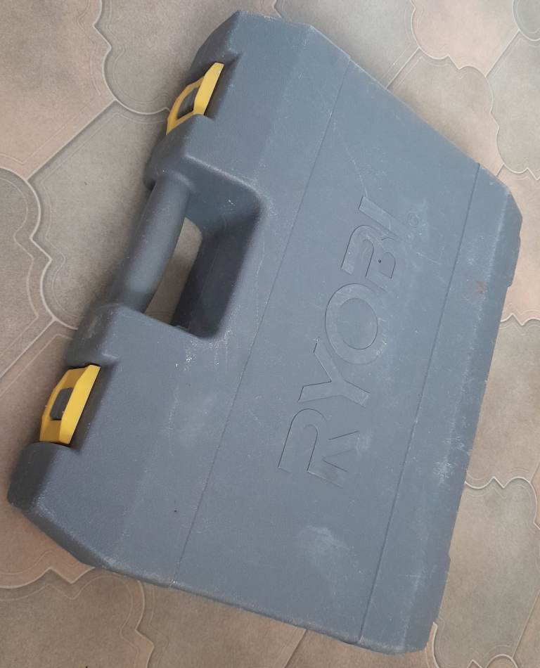 Ryobi 18v drill driver with x2 batteries, charger, case and instructions. 