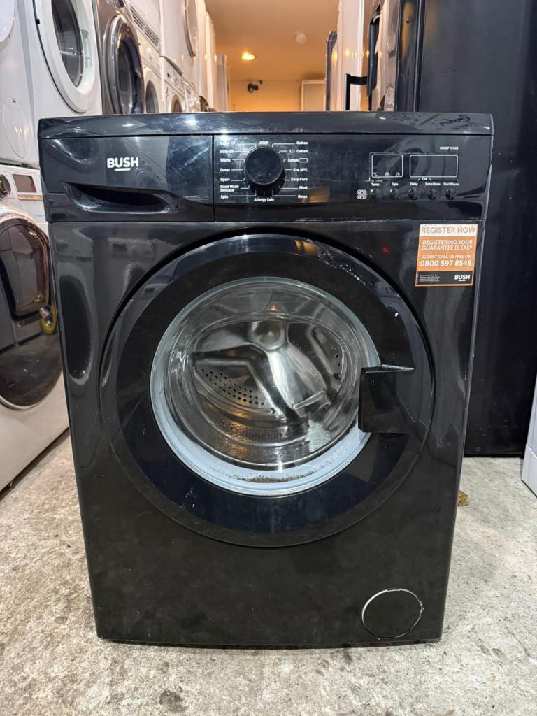 image for Bush 10 kg 1400 rpm Black Colour Washing Machine With Free Delivery 🚚 