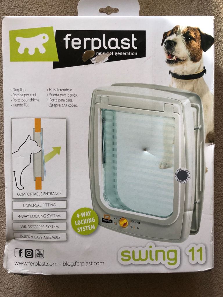 Ferplast Swing 11 Grey dog flap door