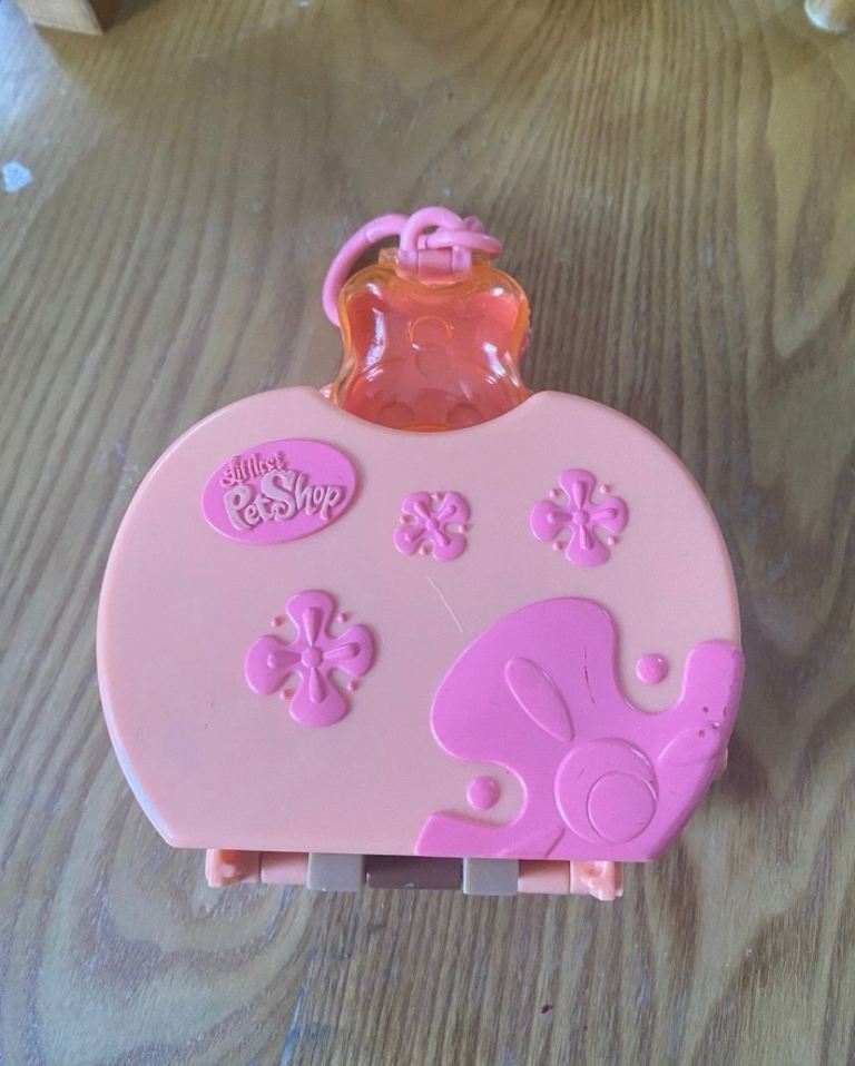 Littlest Pet Shop Compact Playset – Pink, Good Condition