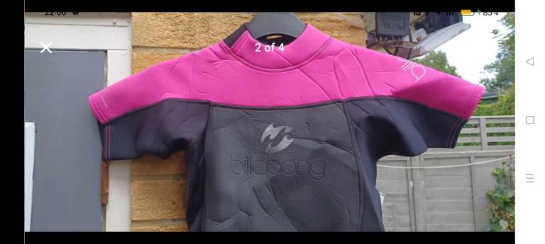 Brand new with tags Ladies Women's Billabong Synergy shorty wetsuit