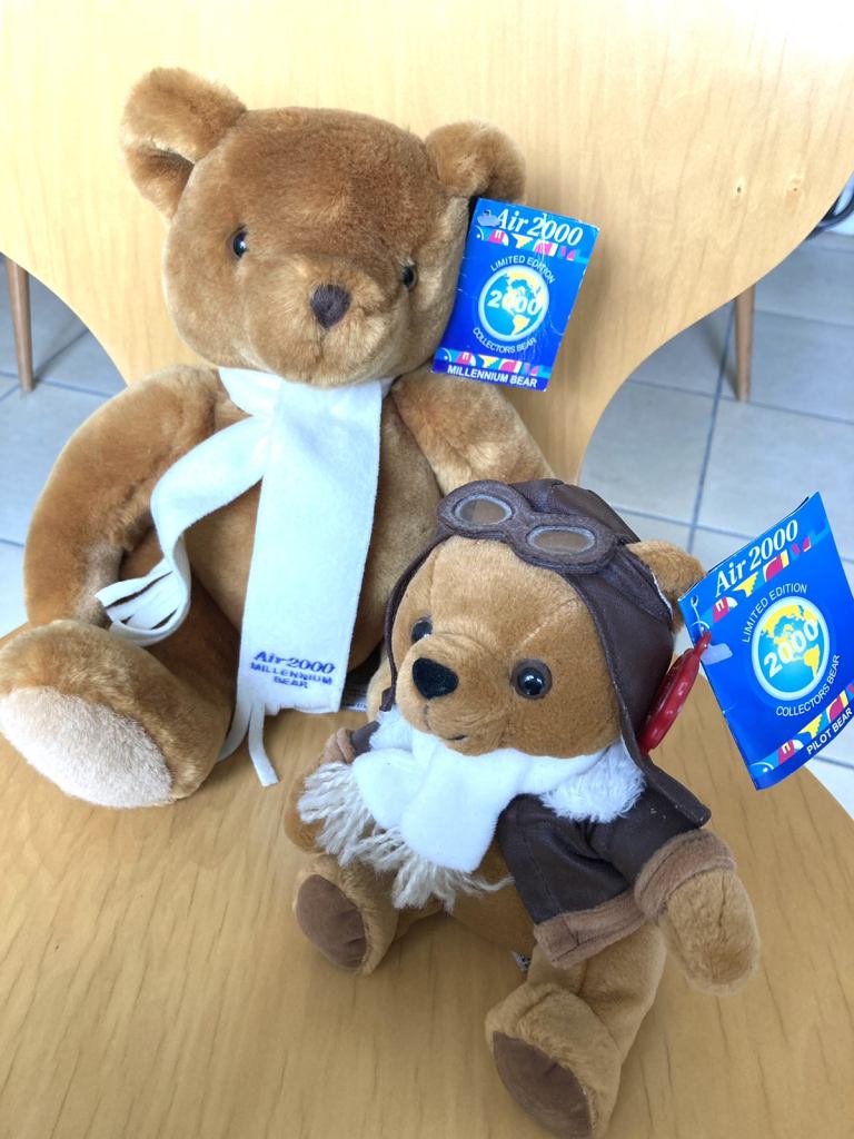Two Teddy Bears - As New Condition 