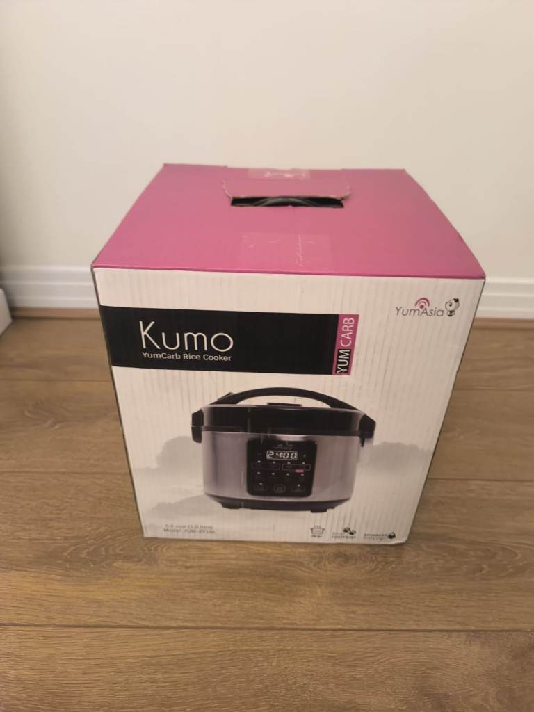 Yum Asia Kumo YumCarb Rice Cooker with Ceramic Bowl and Advanced Fuzzy Logic