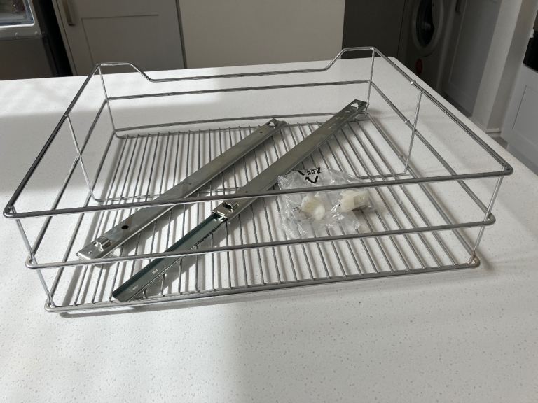 Chrome kitchen drawer