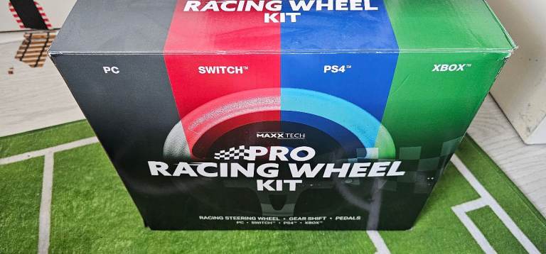 Maxx tech pro racing wheel kit for xbox, switch, ps4  pc