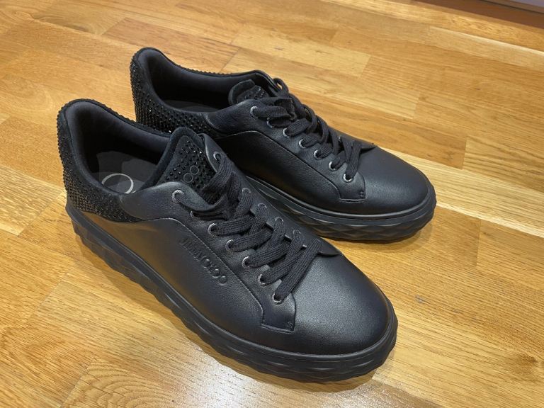 JC Diamond Maxi/M II Black leather shoes