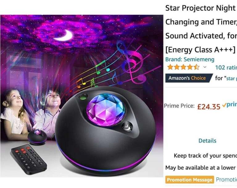 Galaxy Star Projector Night Light/ Autism Sensory Lights