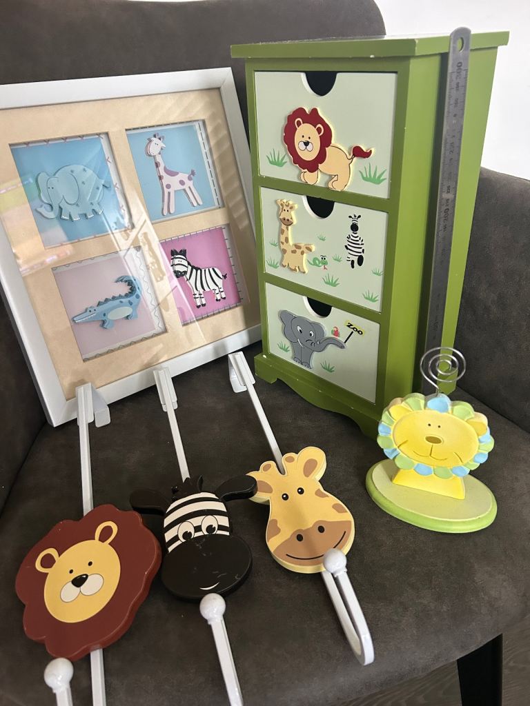 Animal themed nursery decor