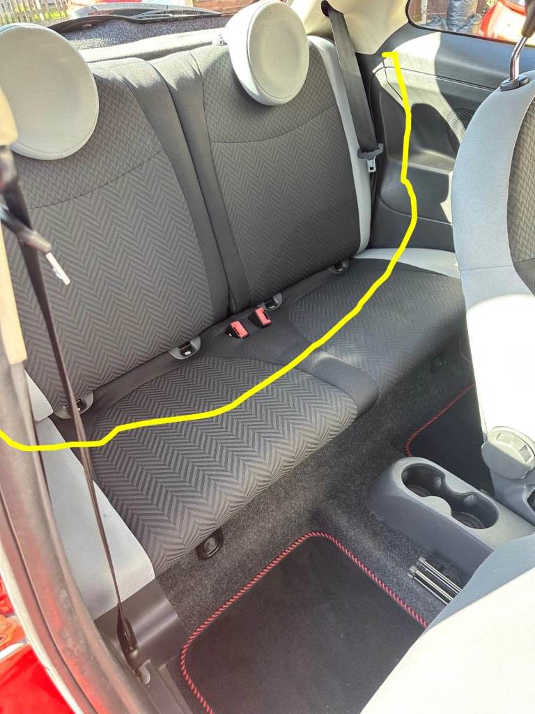 WANTED,  fiat 500 rear backrest with head rests . 