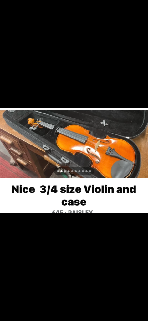 Lovely 3/4 Violin in great condition 