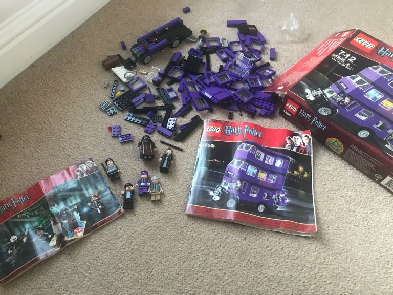 Harry Potter The knight Bus and Forbidden Forest Lego sets 