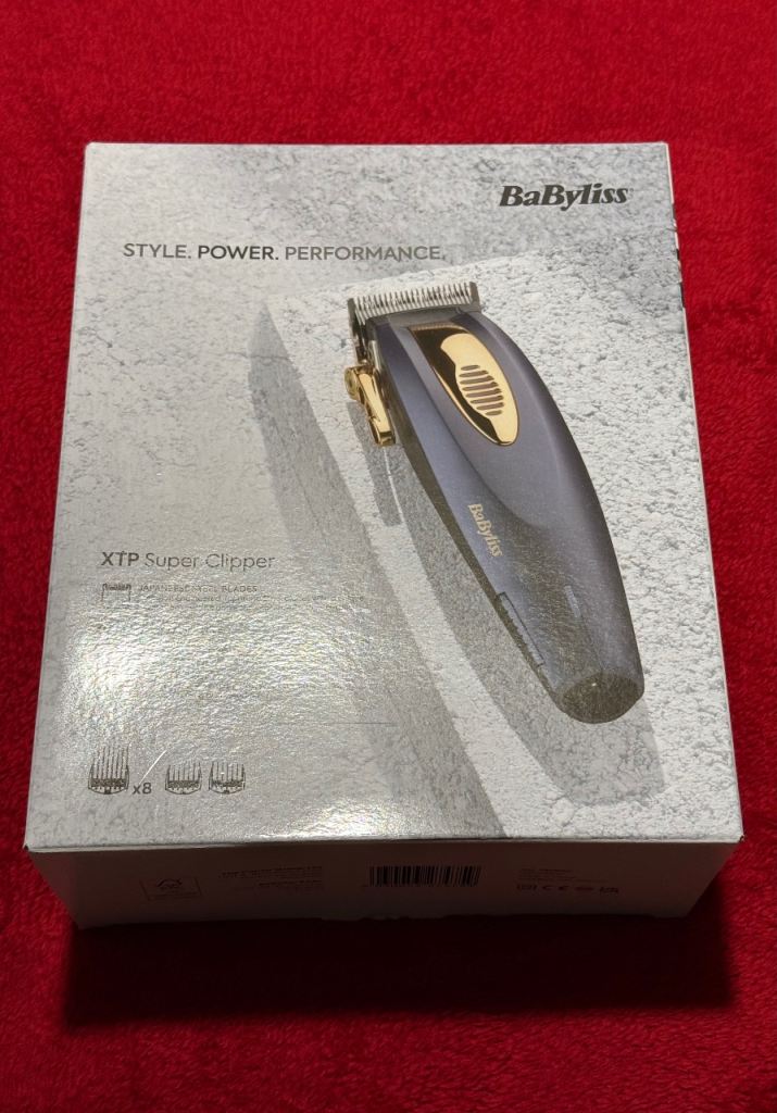 New BaByliss XTP Super Clipper – Professional-Style Hair Clipper, Corded & Cordless, Complete Kit