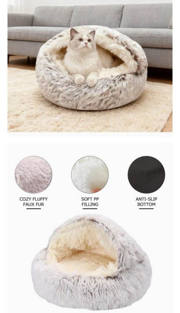 New small dog/cat cave design bed