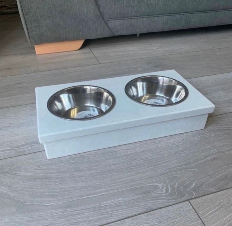 Marble pet bowls