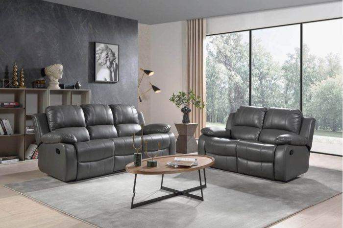 Leather Manual Recliner 3+2 Seater Sofa Set 