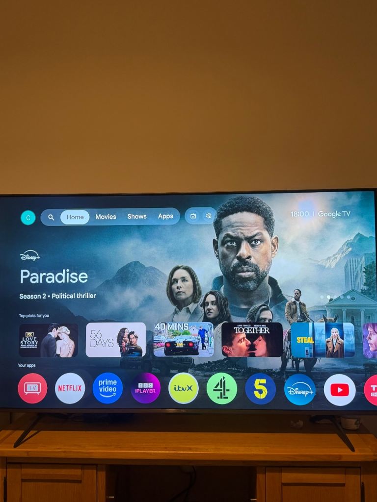 TCL 55 inch UHD 120hz gaming TV