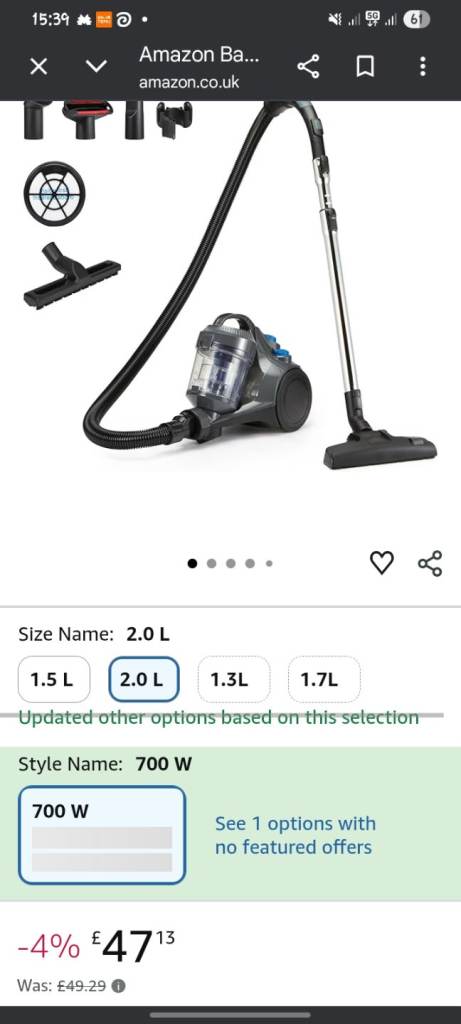 Amazon hoover like new