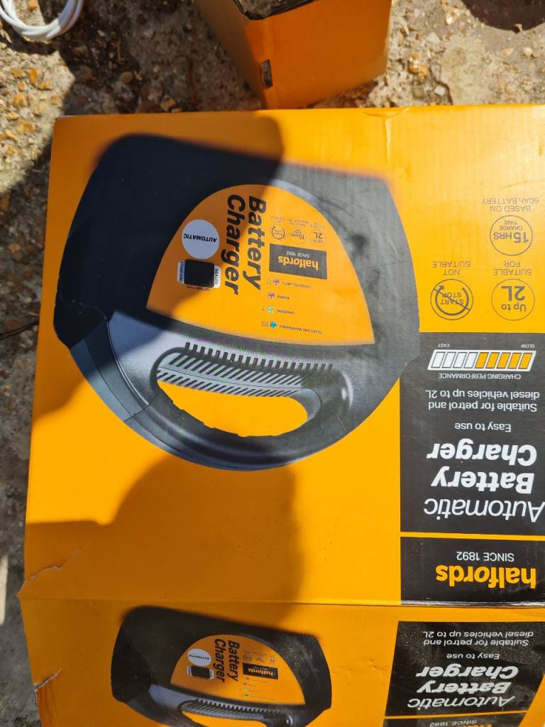 New halfords battery charger