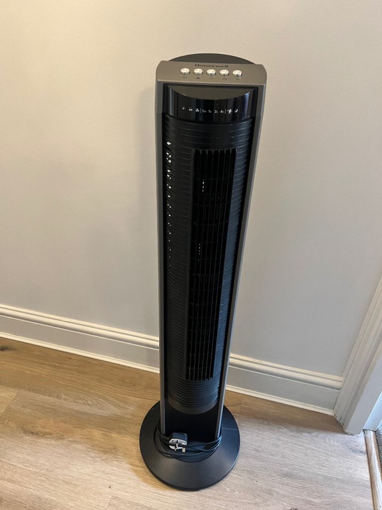 Black Honeywell Tower Fan