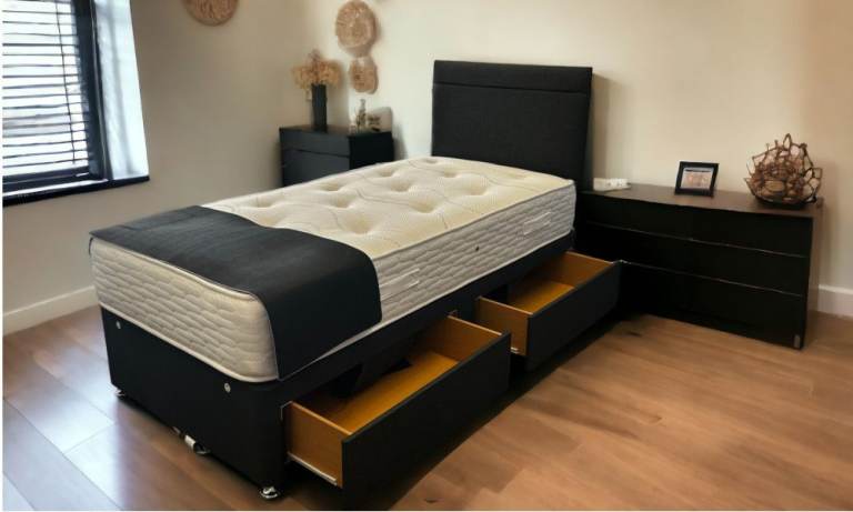 NEW Single , Double And King Size DIVAN Bed Base With Mattress & QUICK DELIVERY Order Now C O D ~