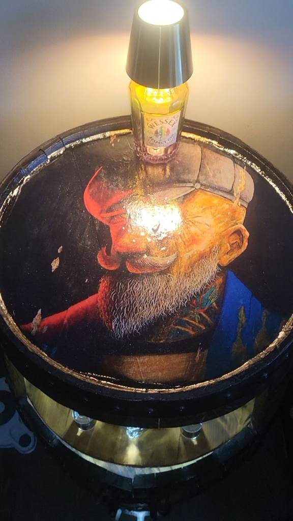 Unique Oak Barrell Bar 