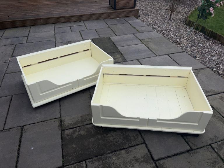 Handmade wooden dog beds 