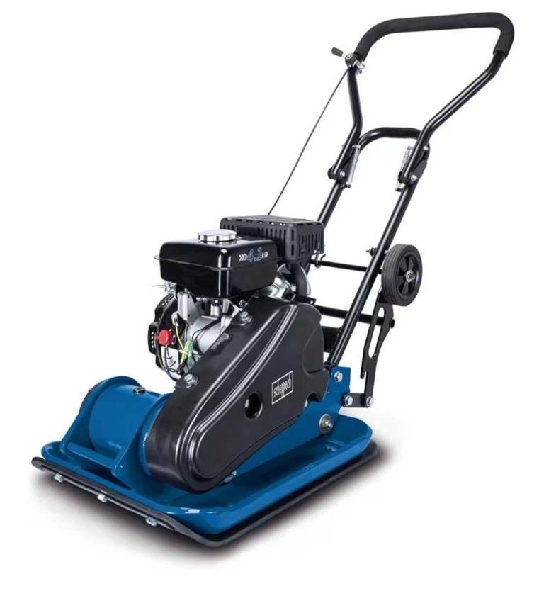 New Scheppach HP 1100S Wacker Plate Compactor HP With Block Paving Pad