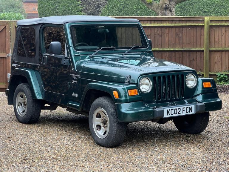2002 Jeep Wrangler 4.0 Sport 2dr CONVERTIBLE PETROL Manual