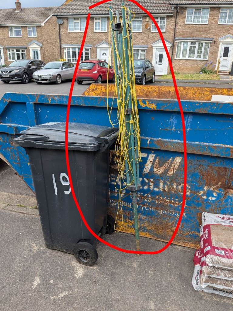 Outdoor rotary Washing line 