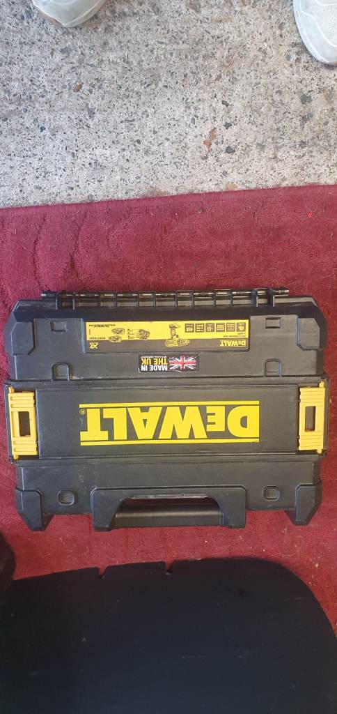 Empty dewalt drill case 