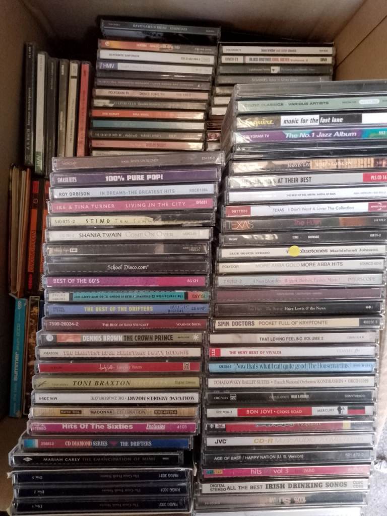 Box of mixed cds 