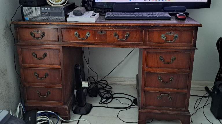 Writing Table | Old Solid Wood | Staines