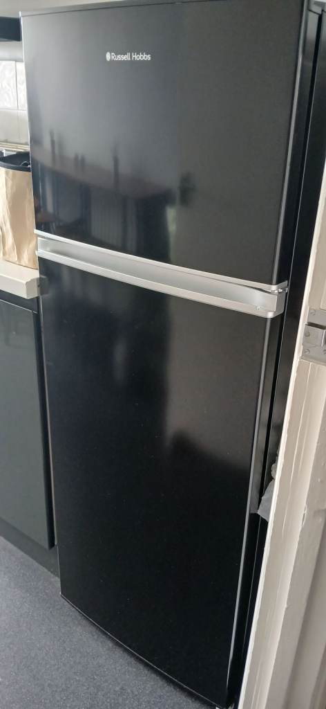 Russell Hobbs Fridge Freezer - Black, Good Condition