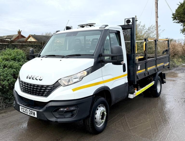 2020 IVECO DAILY 70C18 TARMAC CHUTES DROPSIDE TIPPER 7 TON EURO-6 A/C 3 SEATS