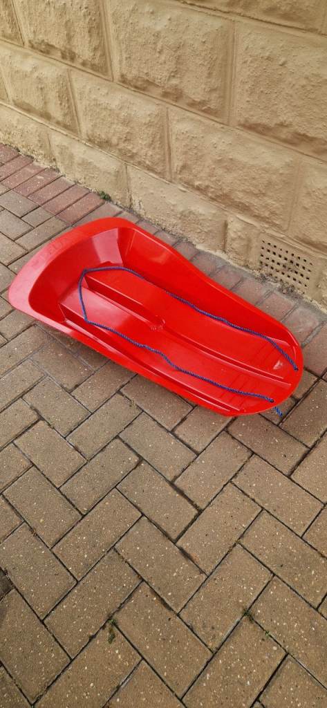 DELTA RED THICK PLASTIC SLEDGE/SLED. IN EXCELLENT CONDITION. | in ...
