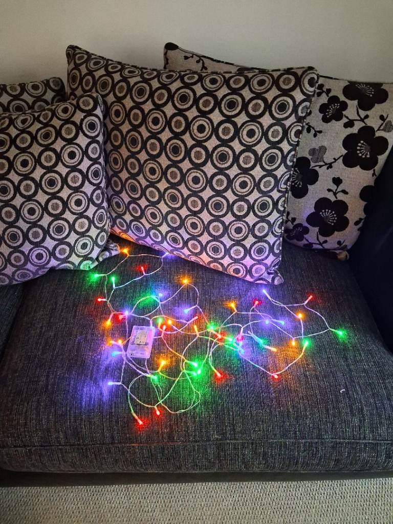 String multi coloured xmas lights
