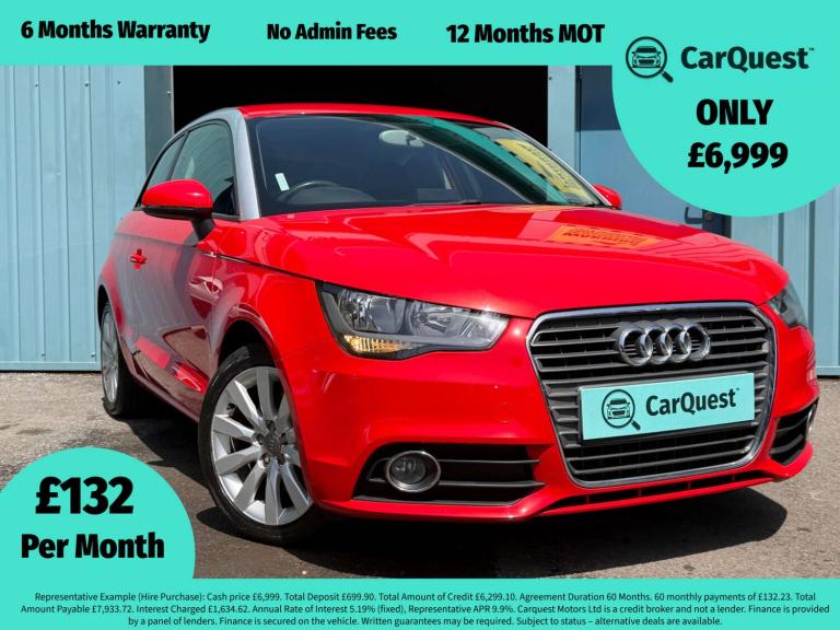 2013 Audi A1 1.4 TFSI Sport 3dr HATCHBACK PETROL Manual