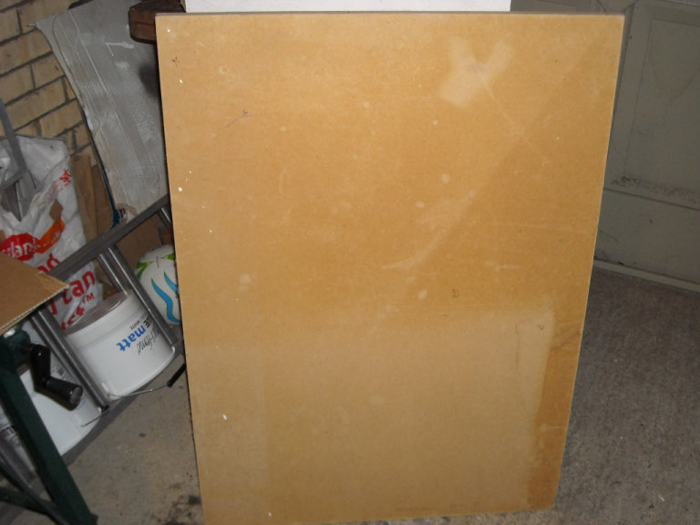 used MDF board  approx size 76 by 106 cm  approx thickness 22mm
