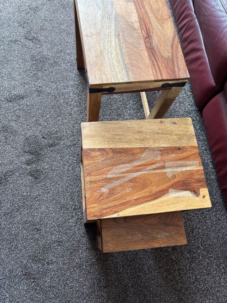 Set of three tables 