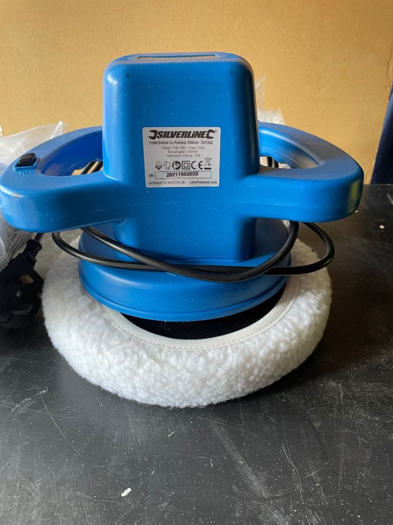 Silverline 110W Orbital Car Polisher 240mm – Good Condition