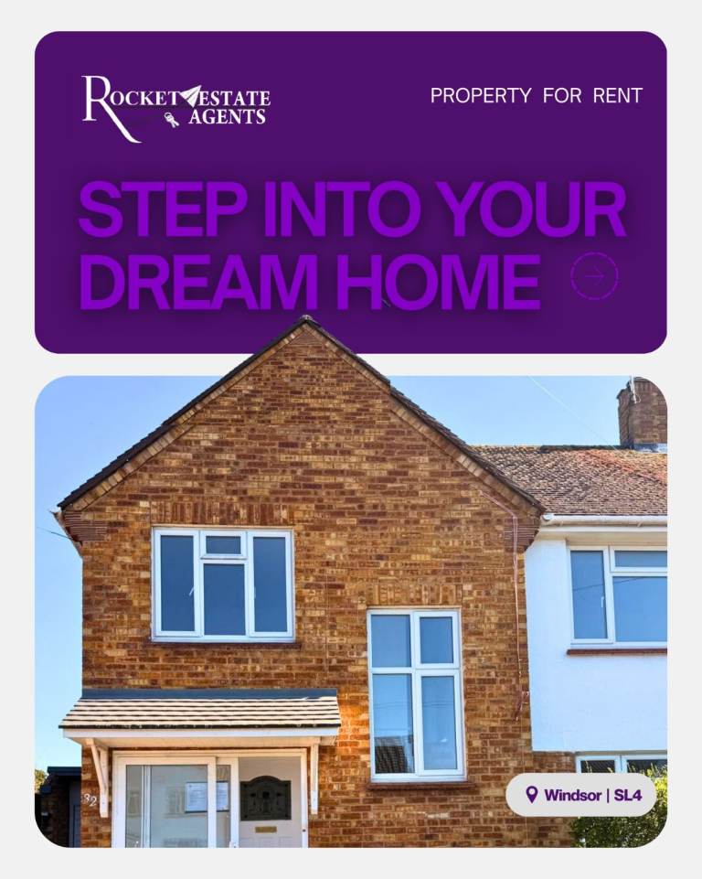 4 Bedroom Link-Detached House to Rent – Burnetts Road, Windsor