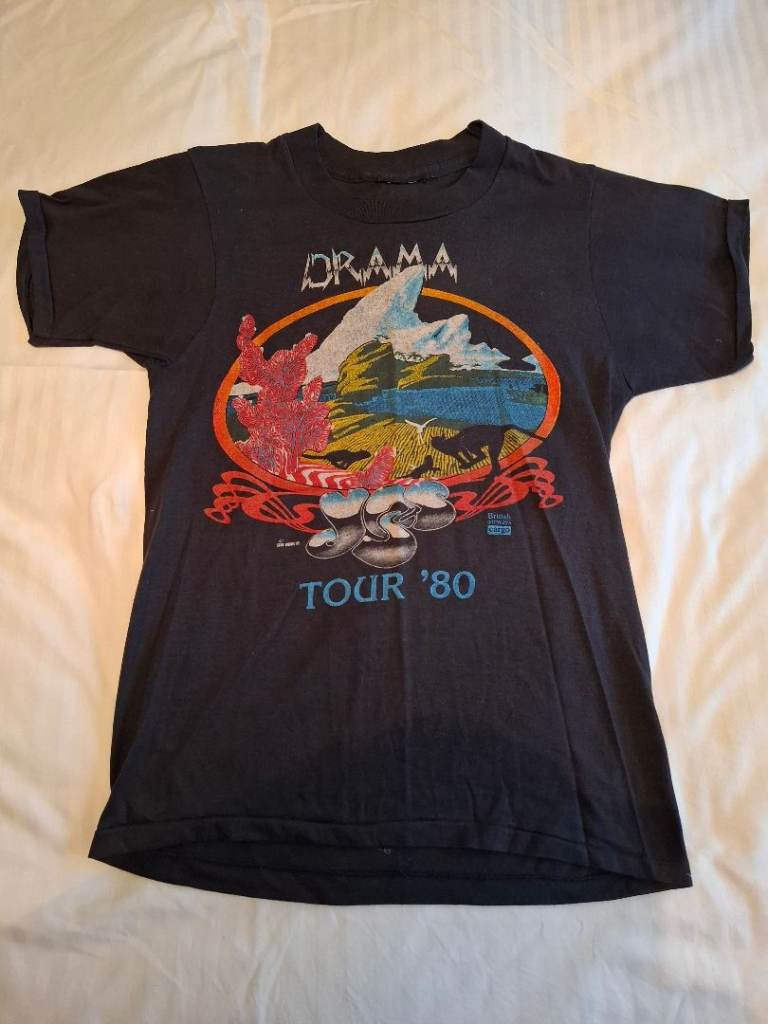 Yes Drama Tour 1980 Vintage T-shirt