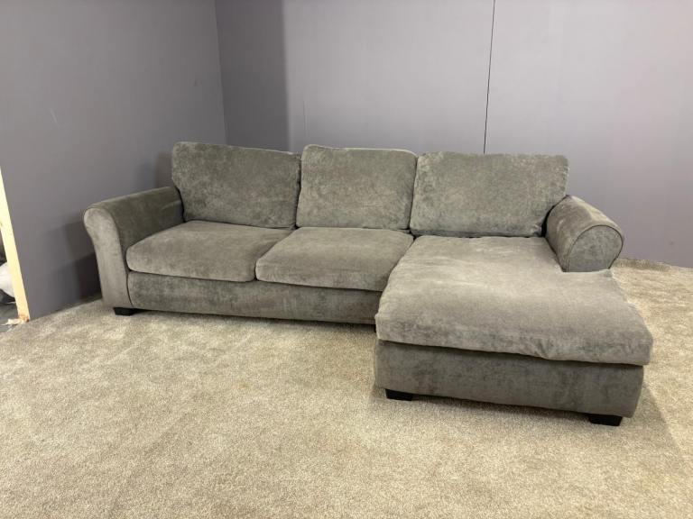 Large Grey L shape sofa DELIVERY AVAILABLE!
